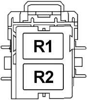 Lincoln Navigator - fuse box diagram - engine compartment relay box no. 2