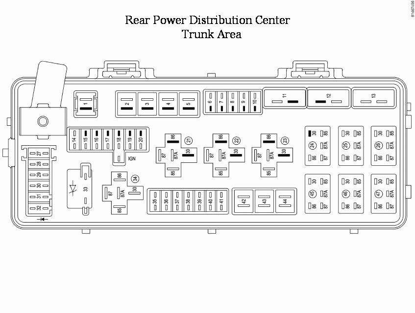 Dodge Challenger RT/SRT (from 2008)- fuse box diagram - Auto Genius