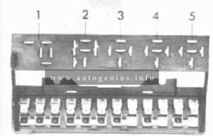 Volkswagen Beetle (1954 - 1979) - fuse and relay box diagram