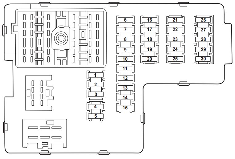 Mercury Mountaineer Second Generation (2002 - 2005) - fuse ... 02 ford ranger stereo wiring 