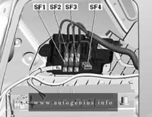 Volkswagen Passat (B7; 2011 - 2015) - fuse box diagram - luggage compartment