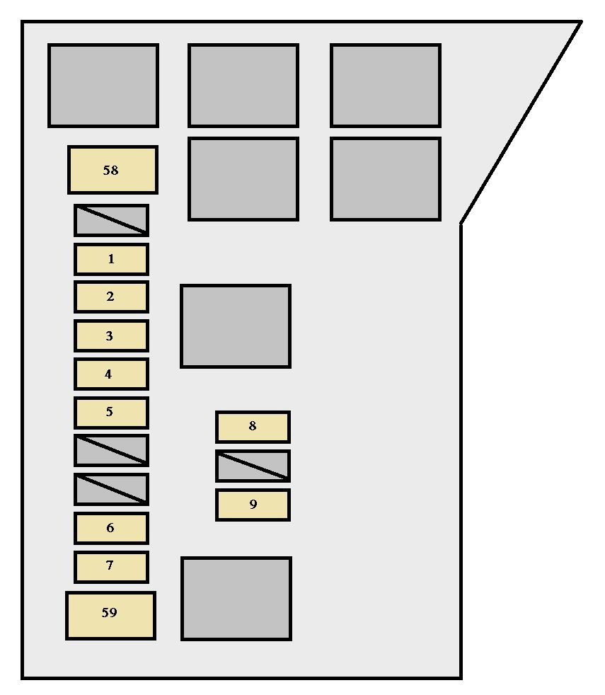 Toyota Highlander Hybrid (2006 - 2007) - fuse box diagram ... auto headlight wiring diagram 