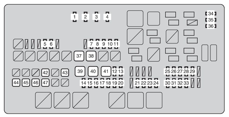 2007 toyota camry radio fuse location