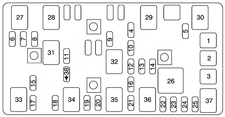 Pontiac G6 (2008 - 2009) - fuse box diagram - Auto Genius