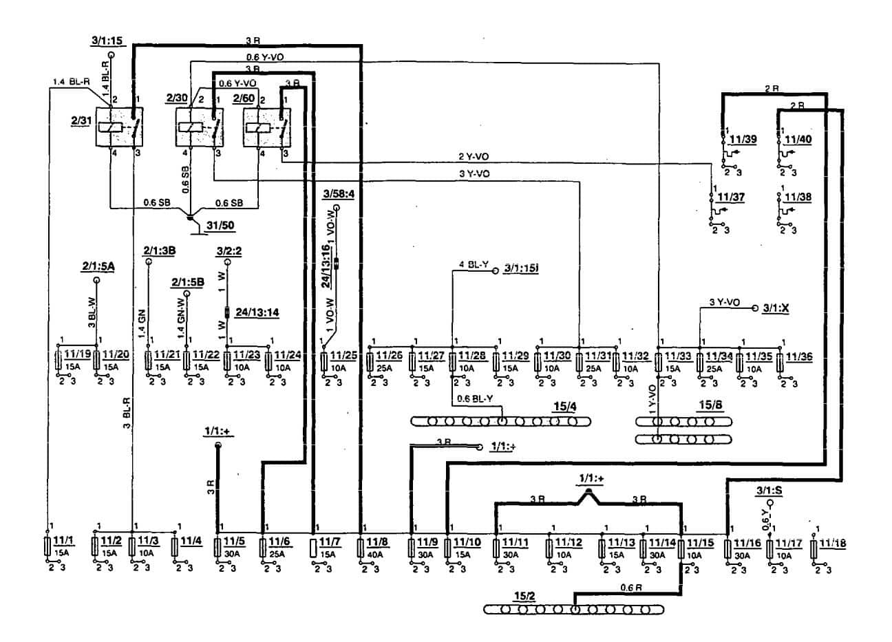 1994 Volvo 940 Fuse Box