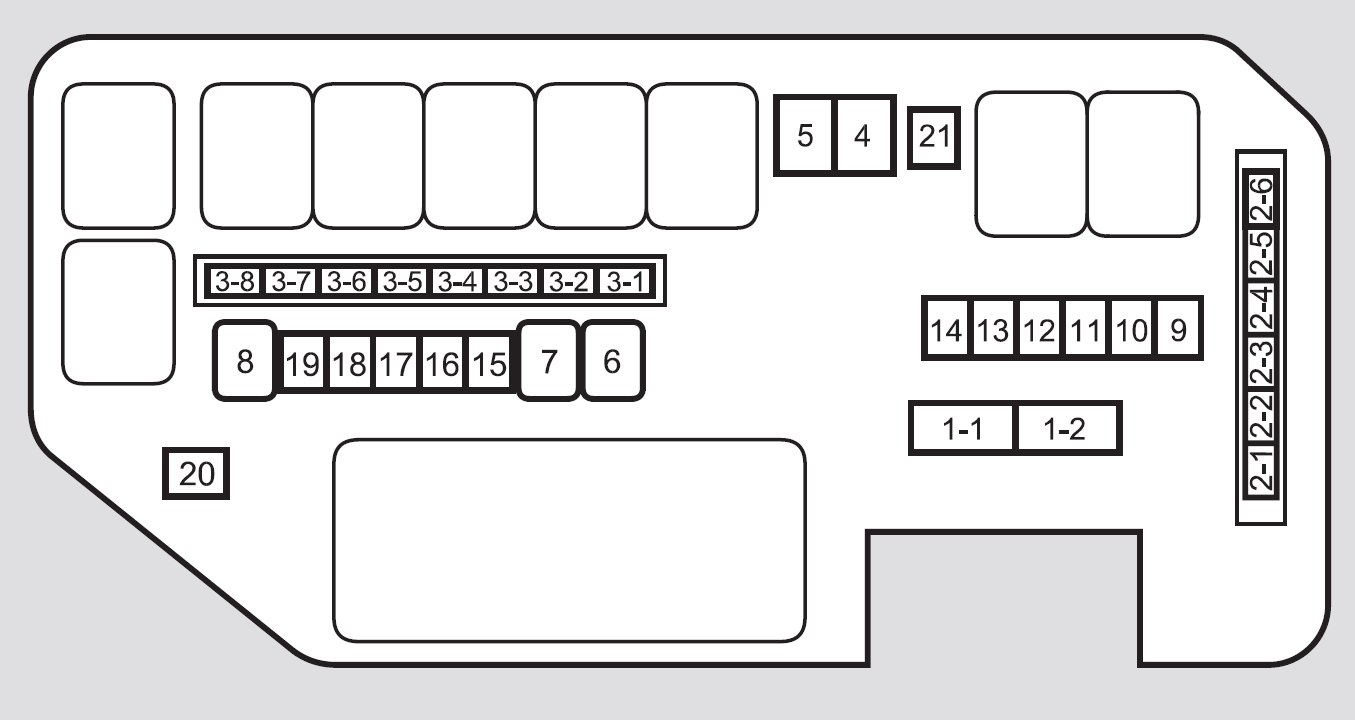 Acura TL (2010 - 2011) - fuse box diagram - Auto Genius 2010 acura mdx secondary underhood fuse box diagram 