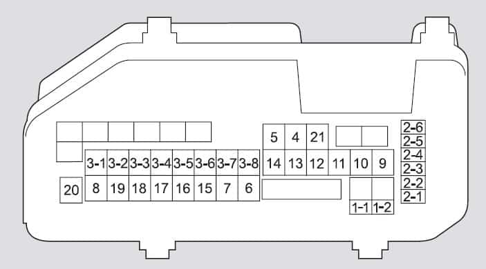 Acura TSX (2010) - fuse box diagram - Auto Genius honda pilot fuse box layout 