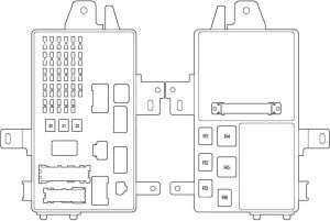 Lexus ES 300 - fuse box diagram - passenger compartment fuse box