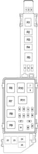 Lexus ES 300 (XV20) - fuse box diagram - engine compartment fuse box