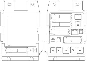 Lexus ES 350 (XV40) - fuse box diagram - passenger compartment fuse box