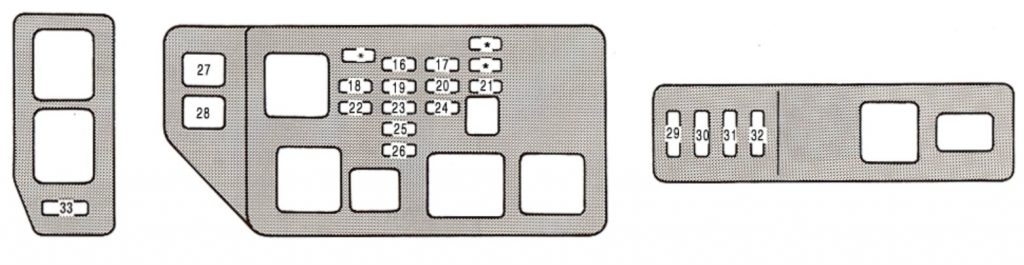 Lexus ES300 (1996) - fuse box diagram - Auto Genius