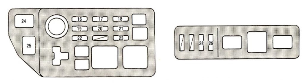 Lexus ES300 (1992) - fuse box diagram - Auto Genius