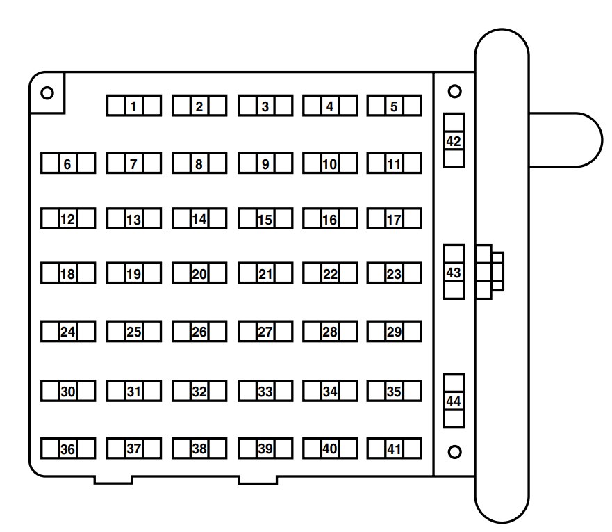 Ford E-250 (2004) - fuse box diagram - Auto Genius wiring diagram auto rear mirror ford f150 