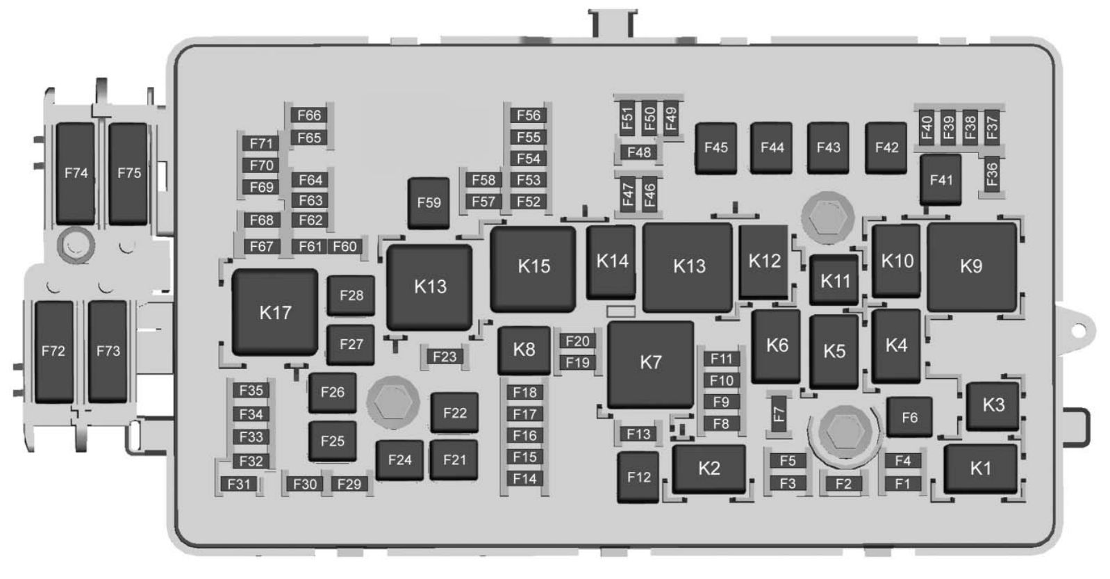 Chevrolet Colorado  2017  - Fuse Box Diagram