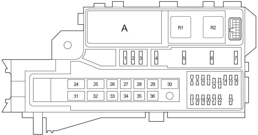 Toyota Hilux (2004- 2015) - fuse box diagram - Auto Genius