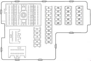 Ford Explorer U152 (2000 - 2006) - fuse box diagram - Auto Genius