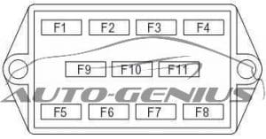 Komatsu PC14R-2 - fuse box diagram