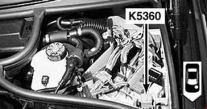 BMW 3 series E46 - fuse box diagram - K5360 relay hydraulic pump (SMG)