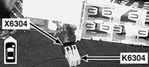 BMW 3 series E46 - fuse box diagram - K6304 secondary air pump relay