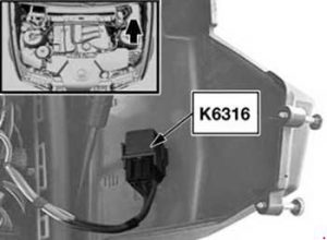 BMW 3 series E46 - fuse box diagram - K6316 relay variable valve timing gear (N46 engine))