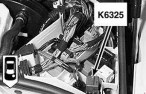 BMW 3 series E46 - fuse box diagram - K6325 reversing light relay (MS45)