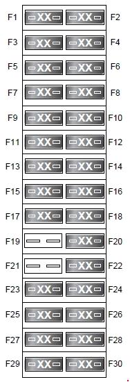 Land Rover Discover (2004 - 2009) – fuse box diagram ... 95 land rover discovery fuse box diagram 