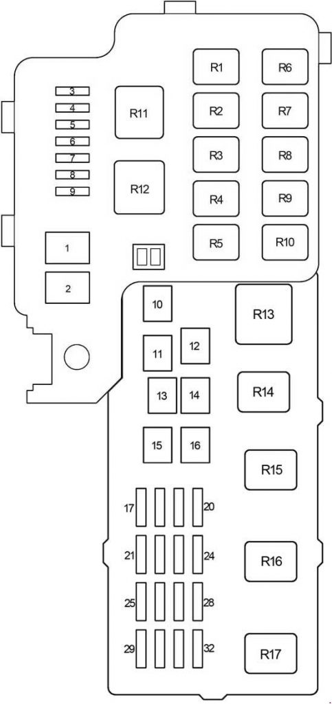 Toyota Camry (2001 - 2006) - fuse box diagram - Auto Genius