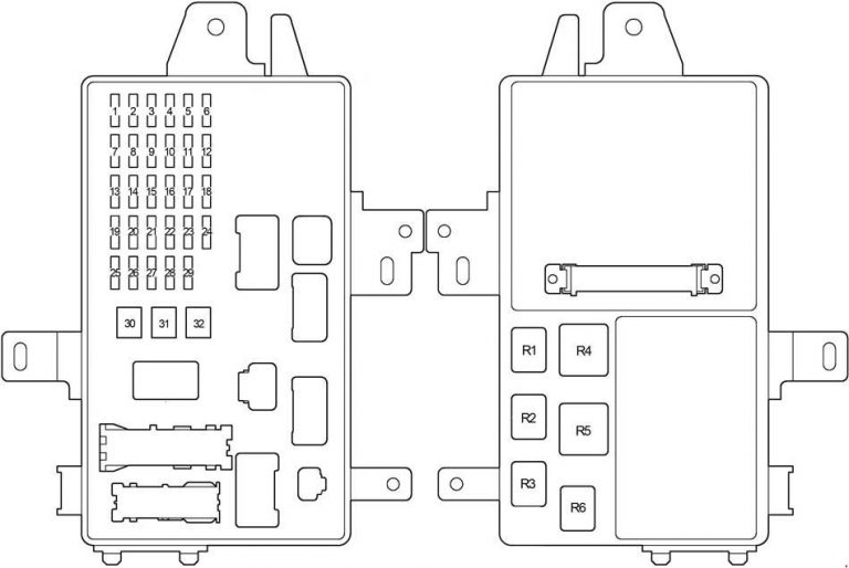 Toyota Camry (2001 - 2006) - fuse box diagram - Auto Genius