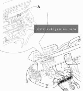 Volkswagen Fox (5Z; 2004 - 2009)- fuse and relay box diagram - relay holder