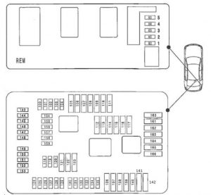 BMW 1-Series (F20/F21) - fuse box diagram - luggage compartment