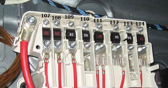 Bmw 5-series  E39  1996 - 2003  - Fuse Box Diagram