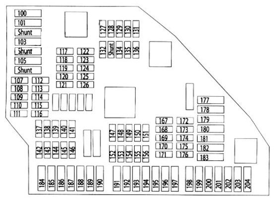 Bmw X3  F25  2011 - 2017  - Fuse Box Diagram