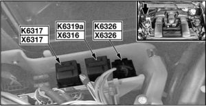 BMW X5 (E70) - fuse box diagram - N62 valvetronic relay (K6317a) no. 2