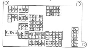 BMW X6 - fuse box diagram - luggage compartment