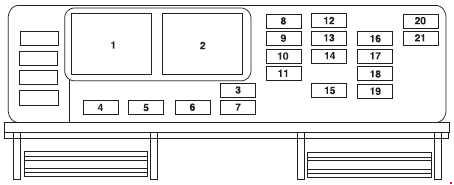 YXD 2005 Mercury Monterey Fuse Diagram KF8 download