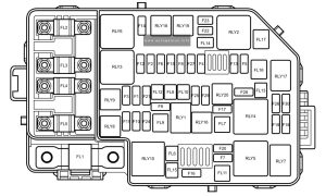MG ZS (2017 - 2020) - fuse and relay box diagram - engine compartment fuse box