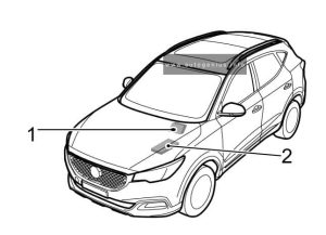 MG ZS (2017 - 2020) - fuse and relay box location