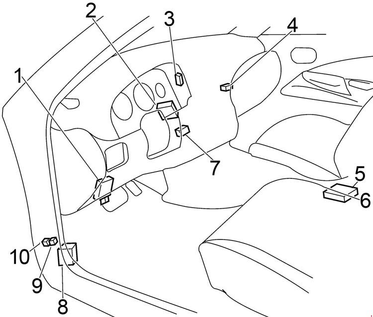 Nissan Sentra (2000 - 2006) - fuse box diagram - Auto Genius