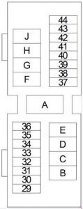 Nissan Xterra - fuse box diagram - engine compartment fuse box