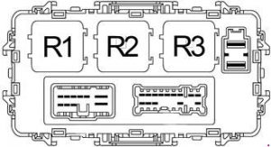 Nissan Xterra - fuse box diagram - passenger compartment fuse box