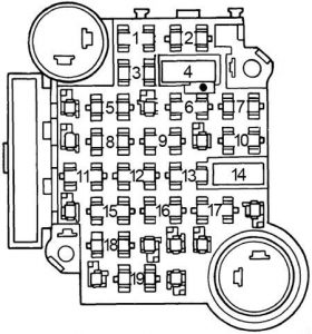 Oldsmobile Cutlass - fuse box diagram