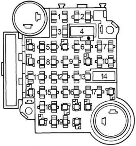 Pontiac Grand Am - fuse box diagram