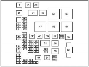 Suzuki XLl7 - fuse box diagram - engine compartment