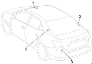 Toyota Corolla - fuse box diagram - location - sedan