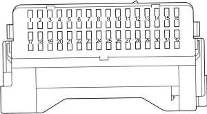 Toyota Corolla - fuse box diagram - passenger compartment - instrument panel