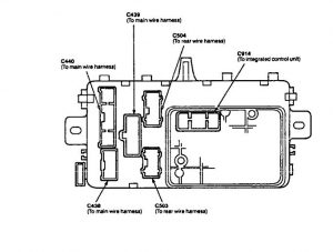 Acura Integra – fuse box diagram - (back view)