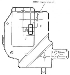 Acura Legend - fuse box diagram - under-dash