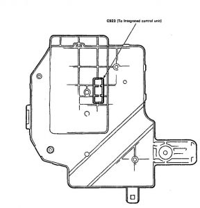 Acura Legend - fuse box diagram - under-dash (back side)