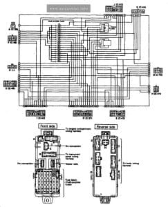 Eagel Talon (1G; 1990) - fuse and relay box diagram