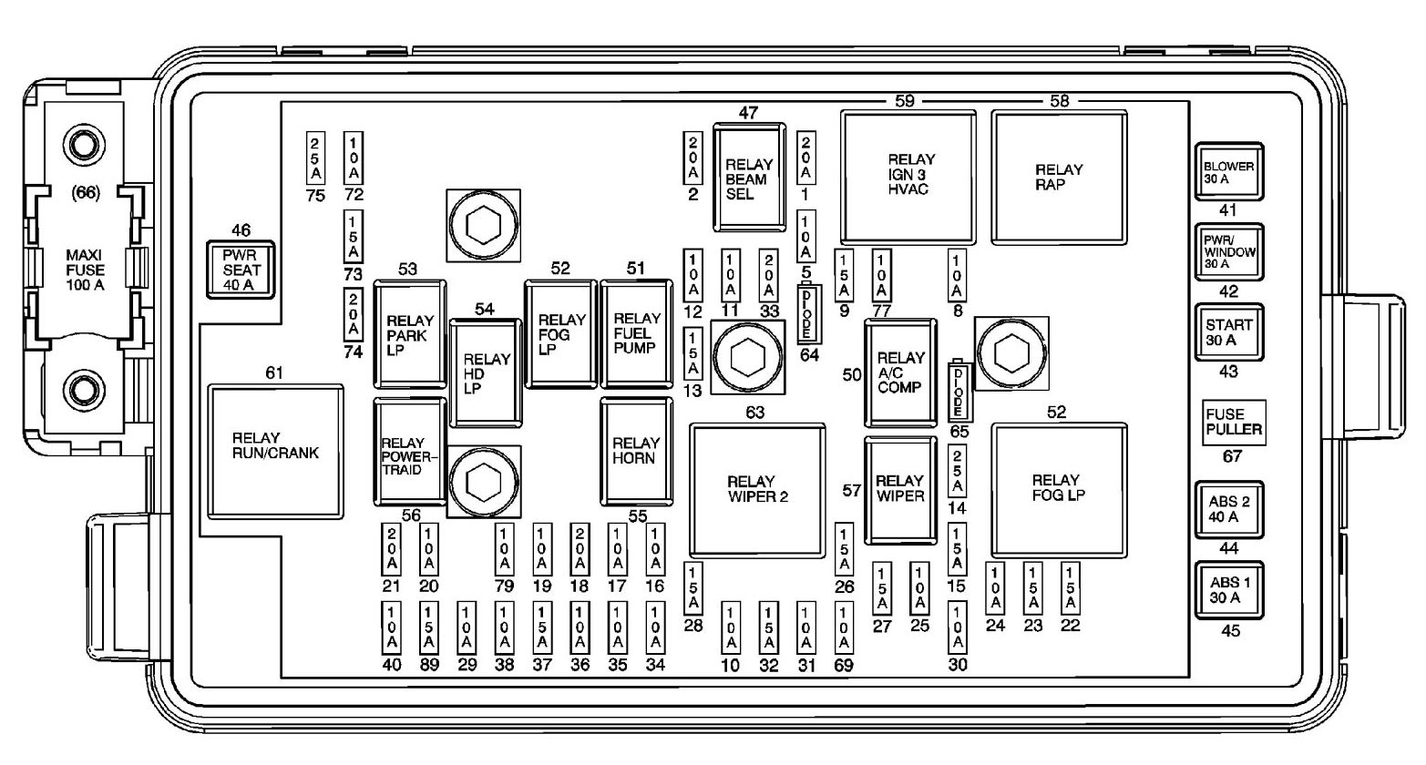 Isuzu i-290 (2007 - 2008) - fuse box diagram - Auto Genius